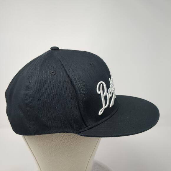 Bodybuilding Snapback Cap Black One Size Adjustable Embroidered Vented Holes - Picture 5 of 9